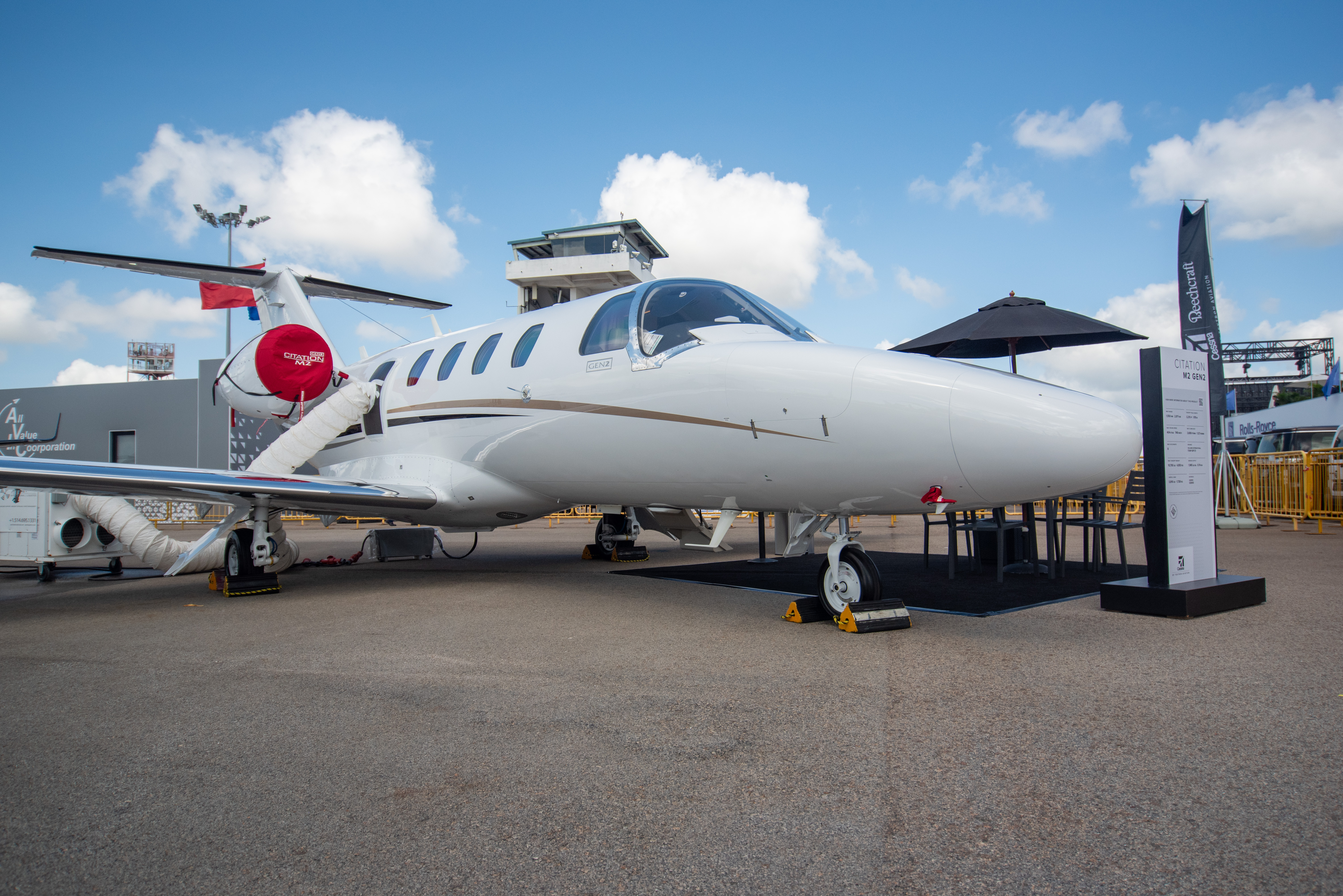 The light business jet Citation M2 Gen2 has enhanced cabin lighting, upgraded cabin technology and a Garmin G3000 flight deck.